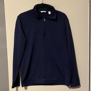 Izod Men's Dark Blue Zip-Up Sweater